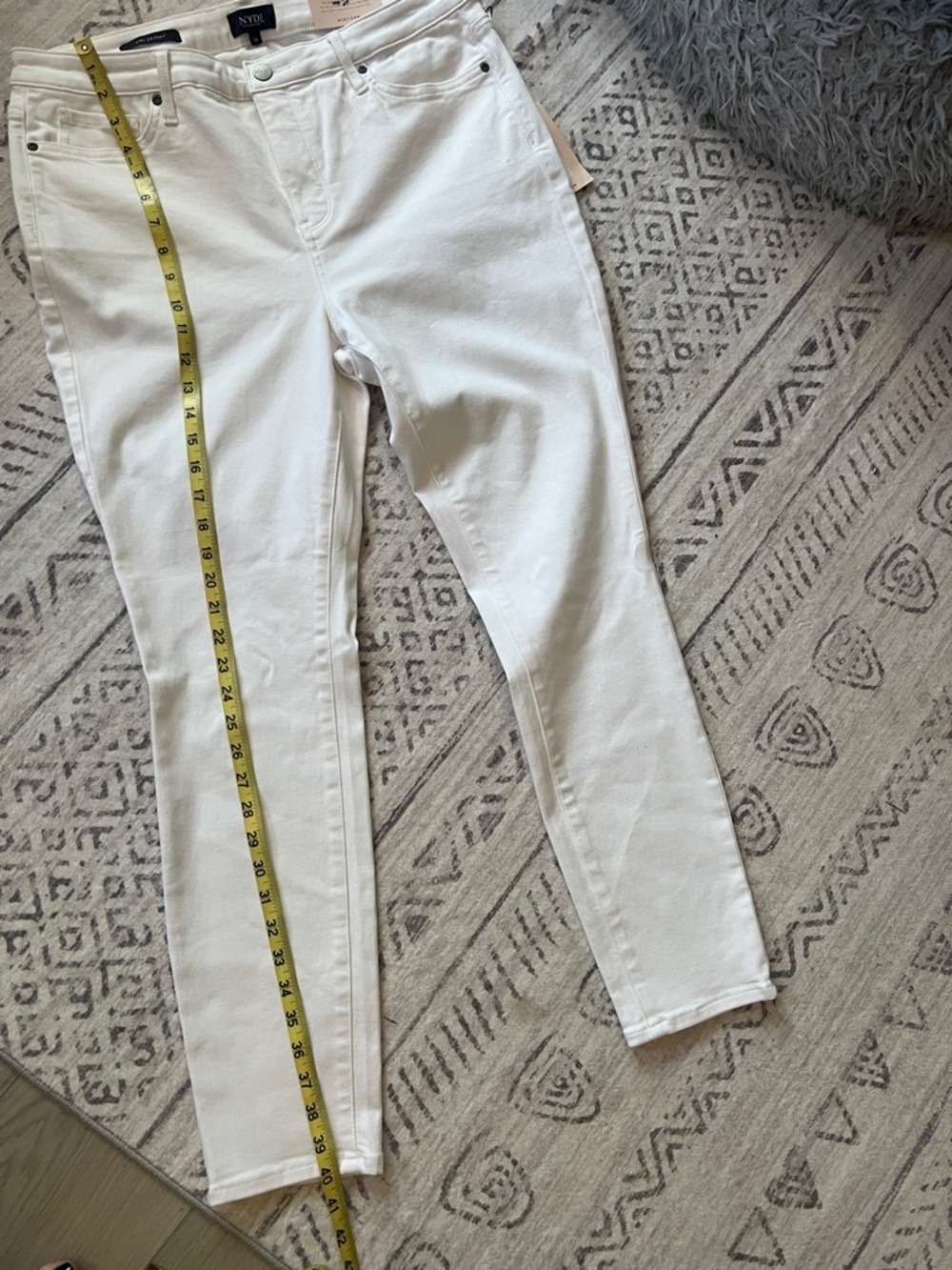 NYDJ White Skinny Jeans - High Rise Slim Fit - Picture 8 of 11